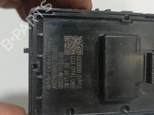 Used Left front window switch Left front window switch MERCEDES-BENZ SPRINTER 3-t Van (B910) 214 CDI (910.621, 910.623) (143 hp) 22580709 22580709