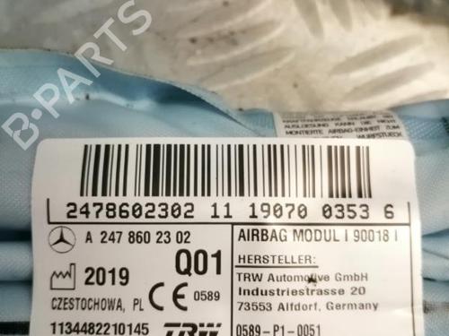 Used Right curtain airbag MERCEDES-BENZ B-CLASS Sports Tourer (W247) B 200 d (247.012) (150 hp) 22590266