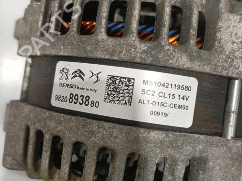 Used Alternator Alternator PEUGEOT 208 I (CA_, CC_) 1.5 BlueHDI 100 (102 hp) 24501891 24501891