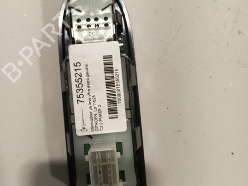 Used Left front window switch CITROËN C3 II (SC_) 1.4 HDi 70 (SC8HZC, SC8HR0, SC8HP4) (68 hp) 22571696