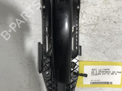 Used Rear right exterior door handle AUDI A3 Sportback (8VA, 8VF) S3 quattro (300 hp) 28155414