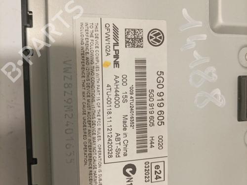 Radio VW GOLF VII (5G1, BQ1, BE1, BE2) 1.6 TDI | BP26496339E6 