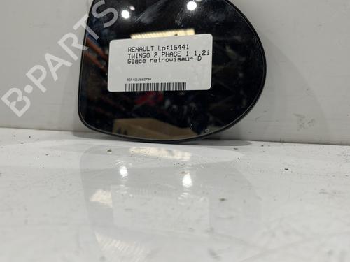 Right mirror glass RENAULT TWINGO II (CN0_) 1.2 16V (CN04, CN0B) | BP29718155C147