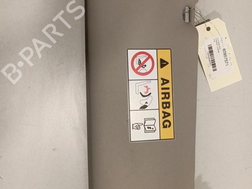 Right sun visor RENAULT ZOE (BFM_) ZOE | BP22580956I2 