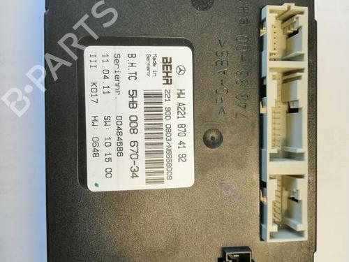 Used Electronic module MERCEDES-BENZ S-CLASS (W221, V221) S 350 BlueTec (221.026, 221.126) (258 hp) 22583908