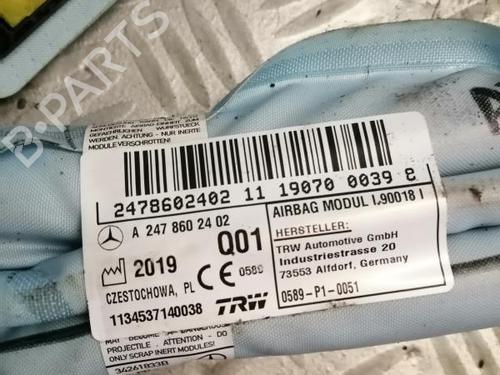 Used Left curtain airbag MERCEDES-BENZ B-CLASS Sports Tourer (W247) B 200 d (247.012) (150 hp) 22590267