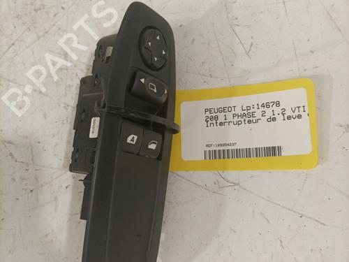 Used Left front window switch PEUGEOT 208 I (CA_, CC_) 1.2 VTI 82 (82 hp) 29207977