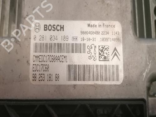 Used Engine control unit (ECU) CITROËN JUMPY III Van (V_) 1.6 BlueHDi 95 (95 hp) 21531903