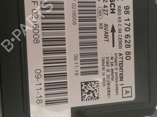 Used ECU airbags ECU airbags CITROËN JUMPY III Van (V_) 1.6 BlueHDi 95 (95 hp) 34586890 34586890