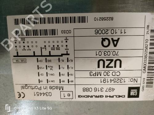Used Radio OPEL CORSA D (S07) 1.3 CDTI (L08, L68) (75 hp) 21576353