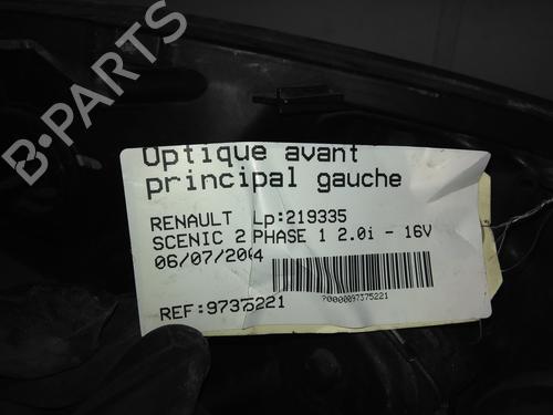 Used Left headlight Left headlight RENAULT SCÉNIC II (JM0/1_) 1.6 (JM0C, JM0J, JM1B) (113 hp) 34599249 34599249