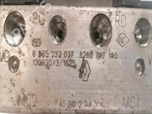 Used ABS pump RENAULT CLIO III (BR0/1, CR0/1) 1.5 dCi (75 hp) 20638000