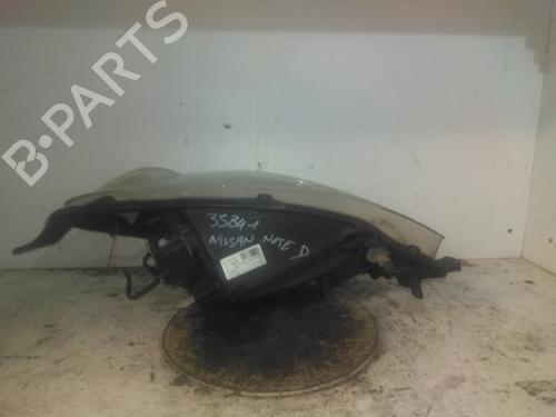 Used Right headlight NISSAN NOTE (E11, NE11) 1.5 dCi (86 hp) 20720981