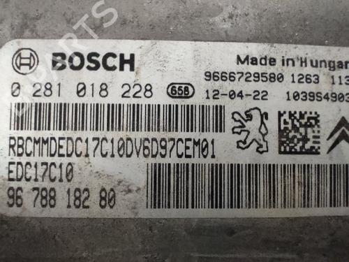 Engine control unit (ECU) PEUGEOT 208 I (CA_, CC_) 1.6 HDi | BP24134007M57 