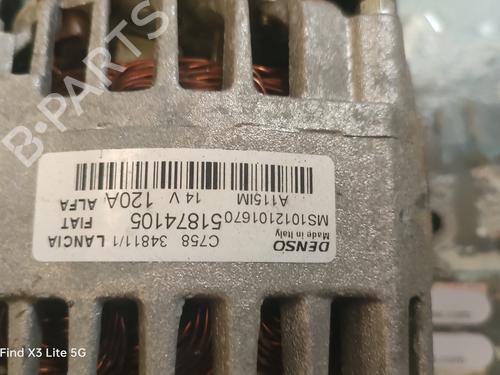 Used Alternator Alternator FIAT PANDA (312_, 319_) 0.9 (312PXG1A) (86 hp) 34588601 34588601