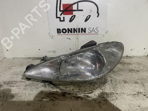 Used Left headlight PEUGEOT 206 Hatchback (2A/C) 1.4 i (75 hp) 20636391