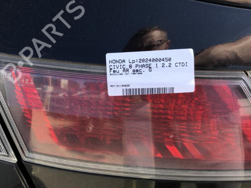 Used Left tailgate light HONDA CIVIC VIII Hatchback (FN, FK) 2.2 CTDi (FK3) (140 hp) 19909399