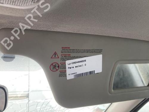 Used Right sun visor RENAULT CLIO III (BR0/1, CR0/1) 1.5 dCi (75 hp) 22120423
