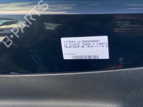 Used Front right window mechanism CITROËN C3 Pluriel (HB_) 1.4 (73 hp) 20496165