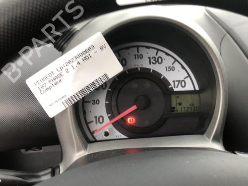 Used Instrument cluster PEUGEOT 107 (PM_, PN_) 1.4 HDi (54 hp) 19913788