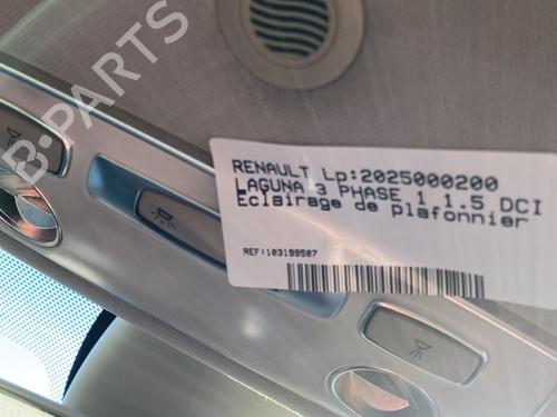Used Interior roof light RENAULT LAGUNA III (BT0/1) 1.5 dCi (BT00, BT0A, BT0T, BT1J) (110 hp) 24439079