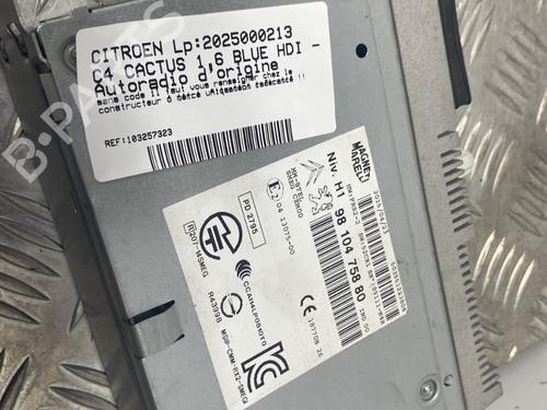 Radio CITROËN C4 CACTUS 1.6 BlueHDi 100 | BP24446573E6 
