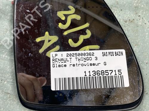 Left mirror glass RENAULT TWINGO III (BCM_, BCA_) 1.0 SCe 75 | BP29571612C148 