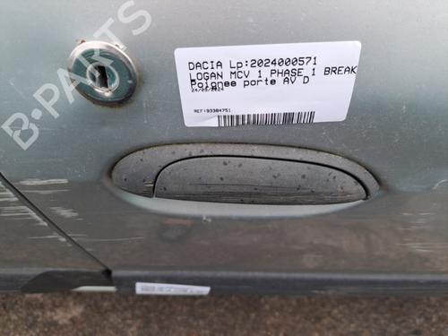 Used Front right exterior door handle DACIA LOGAN MCV (KS_) 1.5 dCi (KS0W) (86 hp) 22126379