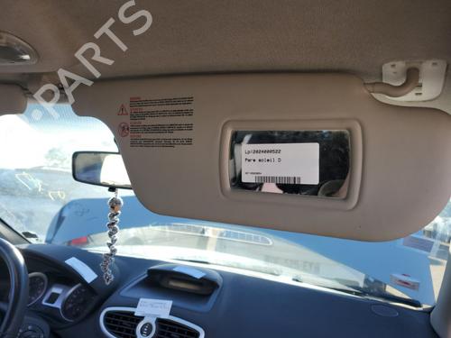 Used Right sun visor RENAULT CLIO III (BR0/1, CR0/1) 1.5 dCi (C/BR0G, C/BR1G) (68 hp) 20660312