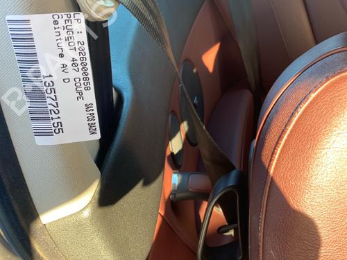 Used Front right seatbelt Front right seatbelt PEUGEOT 407 Coupe (6C_) 2.2 16V (163 hp) 40530368 40530368