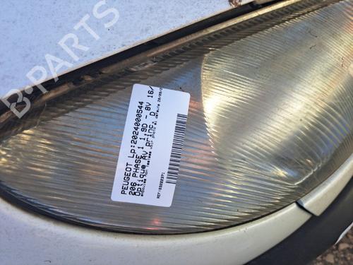 Right headlight PEUGEOT 206 Hatchback (2A/C) 1.9 D | BP22126330C29 