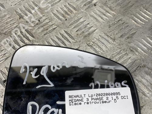 Used Right mirror glass RENAULT MEGANE III Hatchback (BZ0/1_, B3_) 1.5 dCi (BZ09, BZ0D, BZ1W, BZ29, BZ14) (110 hp) 23074312