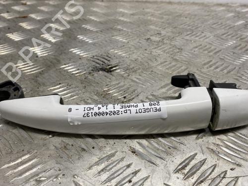 Used Rear left exterior door handle PEUGEOT 208 I (CA_, CC_) 1.4 HDi (68 hp) 19913156