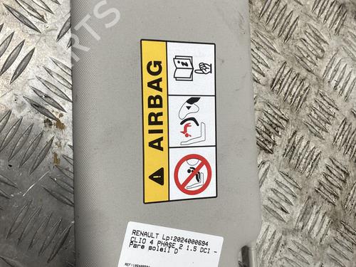Right sun visor RENAULT CLIO IV (BH_) 1.5 dCi 90 | BP26132817I2 