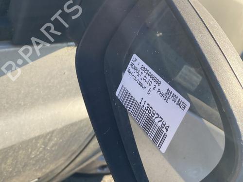Right mirror RENAULT CLIO III (BR0/1, CR0/1) 1.5 dCi (BR17, CR17) | BP29571778C27 