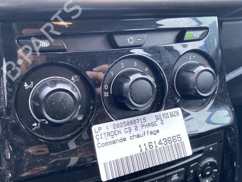 Used Climate control CITROËN C3 II (SC_) 1.4 HDi 70 (SC8HZC, SC8HR0, SC8HP4) (68 hp) 30567385