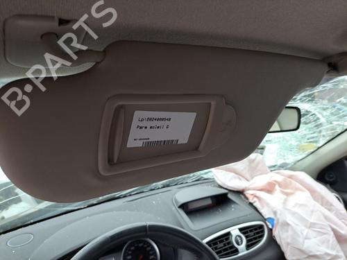 Sonnenblende Links für RENAULT CLIO III (BR0/1, CR0/1) 1.2 16V (BR02, BR0J, BR11, CR02, CR0J, CR11) (75 hp) 22127942