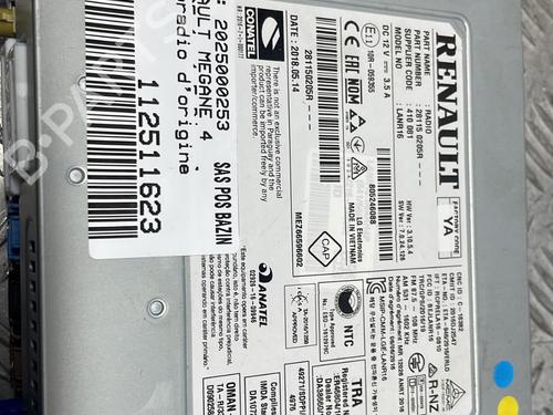 Bilradio RENAULT MEGANE IV Hatchback (B9A/M/N_) 1.5 dCi 110 (B9A3) | BP29178724E6 