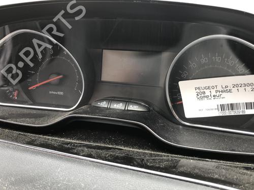 Used Instrument cluster PEUGEOT 208 I (CA_, CC_) 1.2 VTI 82 (82 hp) 19908897