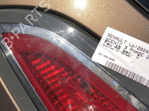 Højre baglygte bagklap RENAULT SCÉNIC III (JZ0/1_) 1.6 dCi (JZ00, JZ12) (130 hp) 20660272
