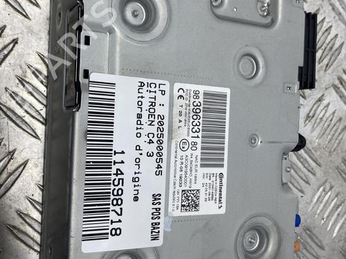 Used Radio CITROËN C4 III (BA_, BB_, BC_) ë-C4 (BCZKXC, BZCKSC) (136 hp) 29918735