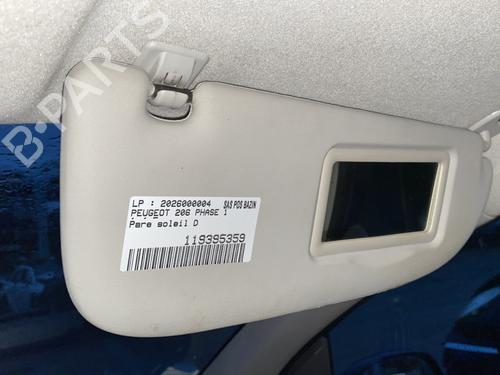 Used Right sun visor PEUGEOT 206 Hatchback (2A/C) 1.4 i (75 hp) 31691315