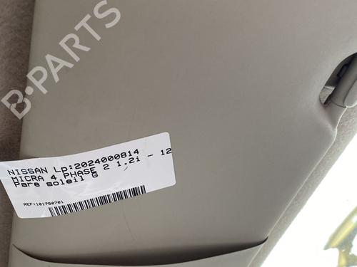 left-sun-visor-nissan-micra-iv-k13k-k13kk-2010-25270980 main image
