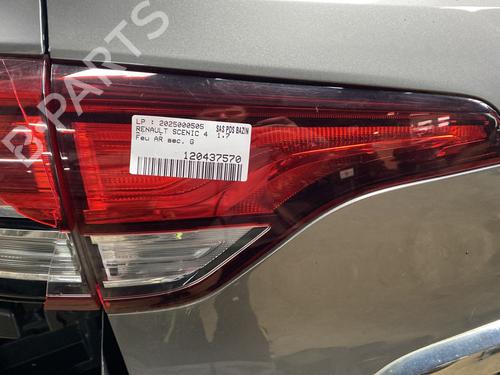 Feu de coffre gauche RENAULT SCÉNIC IV (J9_) 1.7 Blue dCi 120 (J9A7, J9A8) (120 hp) 32091832