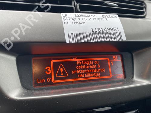 Used Display monitor CITROËN C3 II (SC_) 1.4 HDi 70 (SC8HZC, SC8HR0, SC8HP4) (68 hp) 30567382