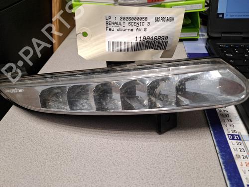 Left daytime light RENAULT SCÉNIC III (JZ0/1_) 1.5 dCi (JZ02, JZ0R) | BP31919248C104