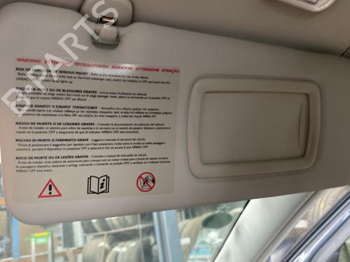 right-sun-visor-renault-laguna-iii-bt01-2007-2008-2009-2010-2011-2012-2013-2014-2015-27185890 main image