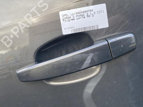 Rear left exterior door handle OPEL CORSA D (S07) 1.3 CDTI (L08, L68) | BP21820652C130 