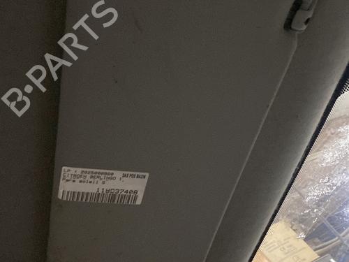 Used Left sun visor Left sun visor CITROËN BERLINGO / BERLINGO FIRST MPV (MF_, GJK_, GFK_) 1.6 HDI 90 (MF9HX) (90 hp) 31298582 31298582