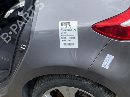 Used Left rear fenders RENAULT MEGANE III Hatchback (BZ0/1_, B3_) 1.5 dCi (BZ09, BZ0D, BZ1W, BZ29, BZ14) (110 hp) 26940067